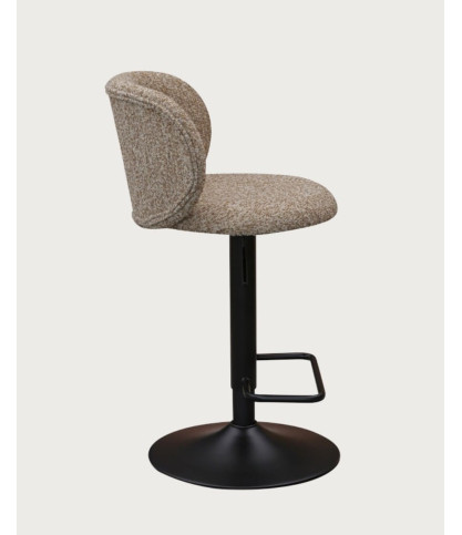 Nesta - Light brown fabric bar stools