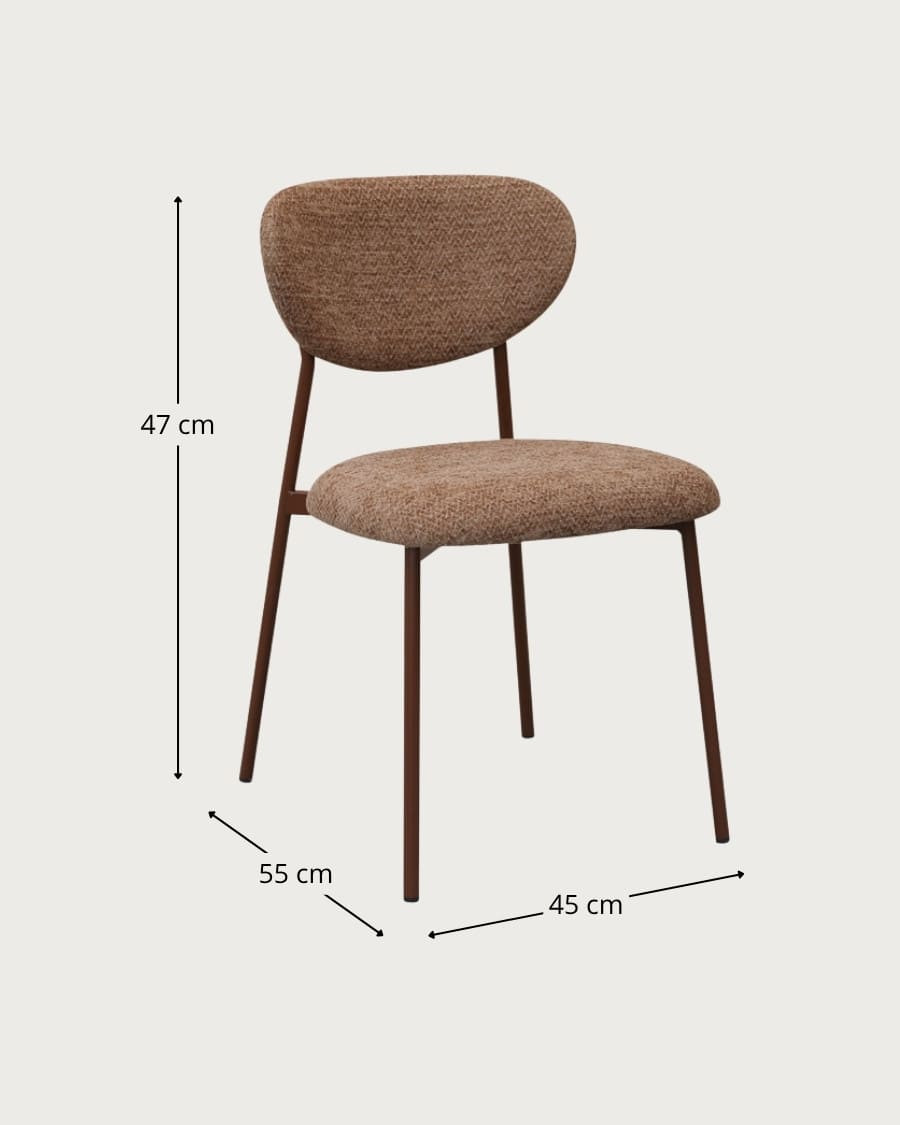 Nero - Chaises de salle à manger en tissu