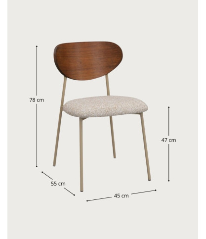 Elva - Sillas de comedor de tela