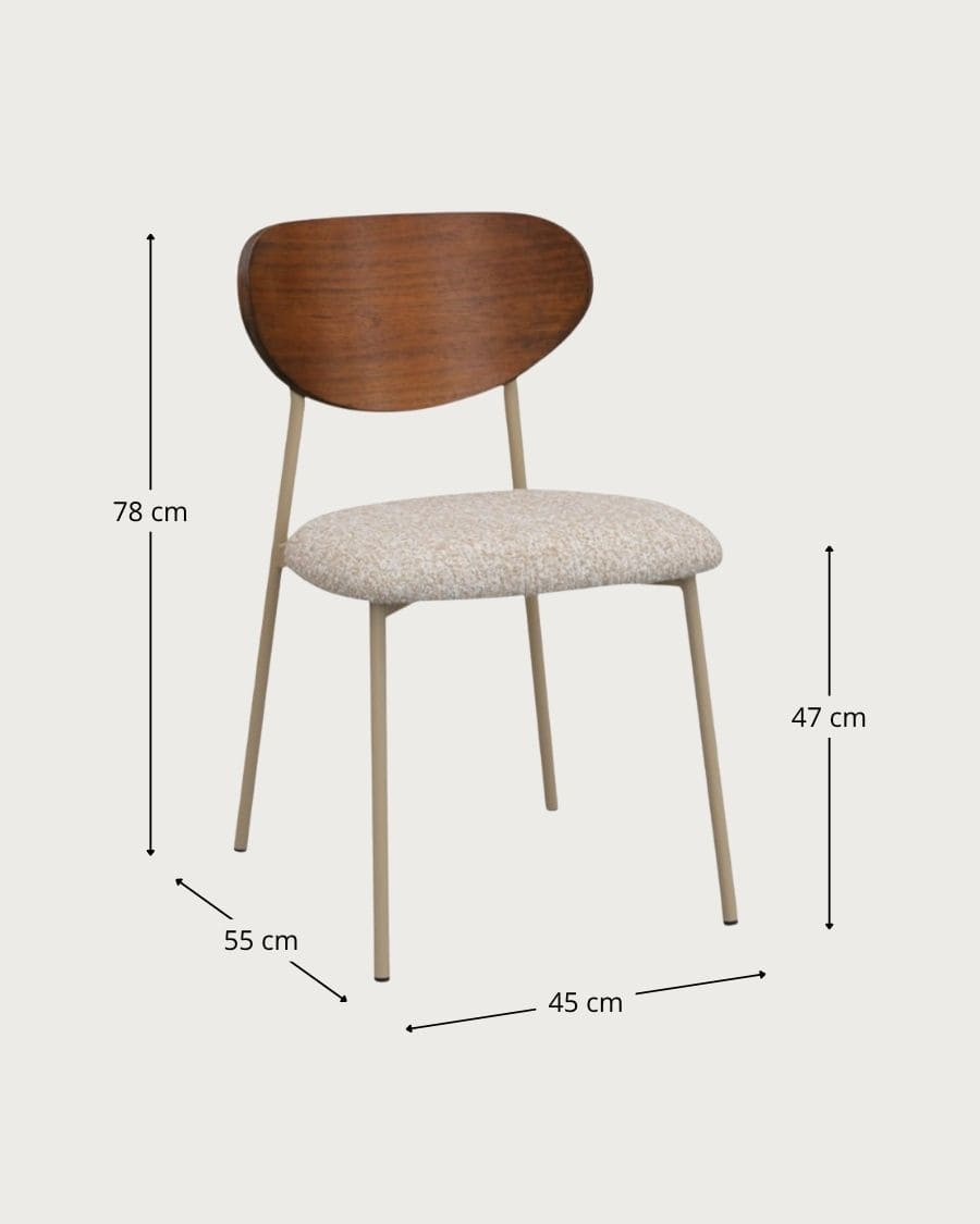 Elva - Chaises de salle à manger en tissu