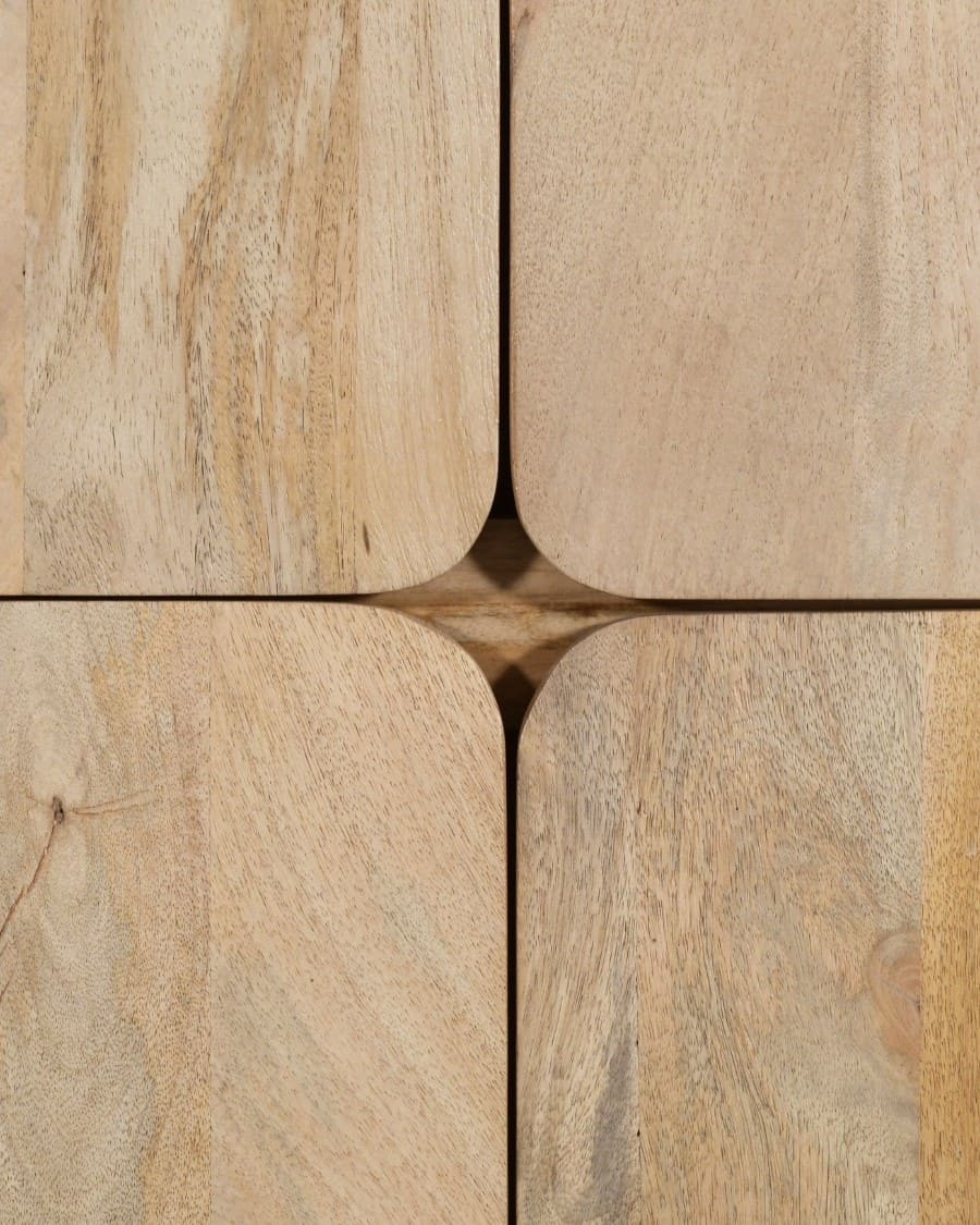 Elio - Armoirette 4 portes en bois de manguier