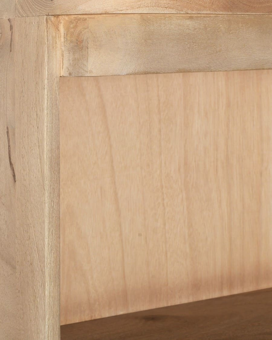Elio - 2-door bookcase in solid mango wood
