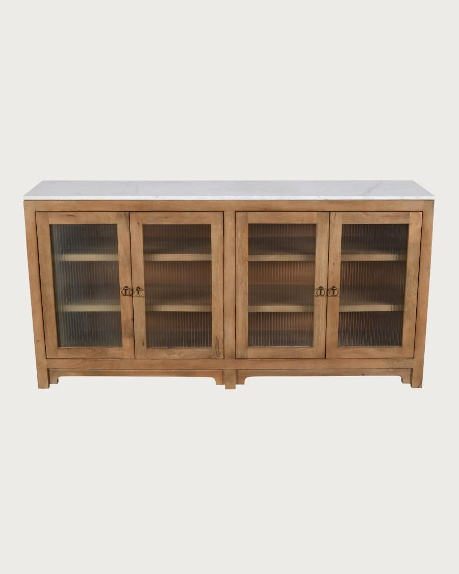 Noé - 4 door mango wood sideboard, 180 cm