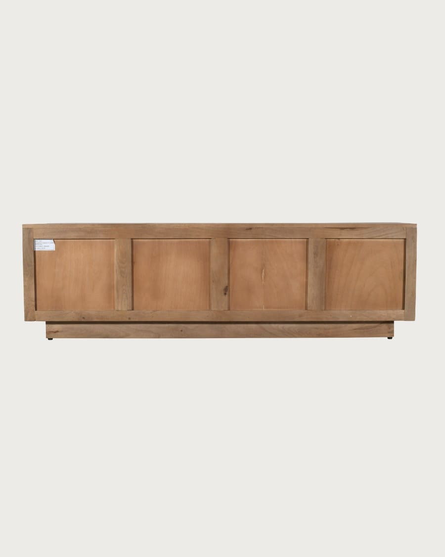 Lino - Meuble TV 4 portes en manguier massif 180 cm