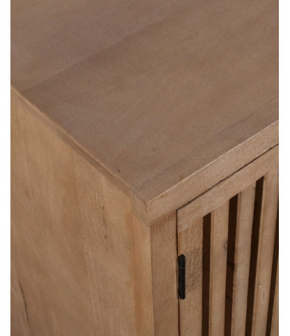 Lino - Buffet 4 portes en bois de manguier massif