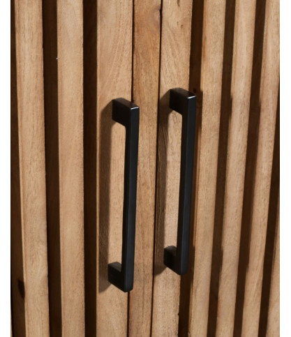 Lino - Buffet 4 portes en bois de manguier massif
