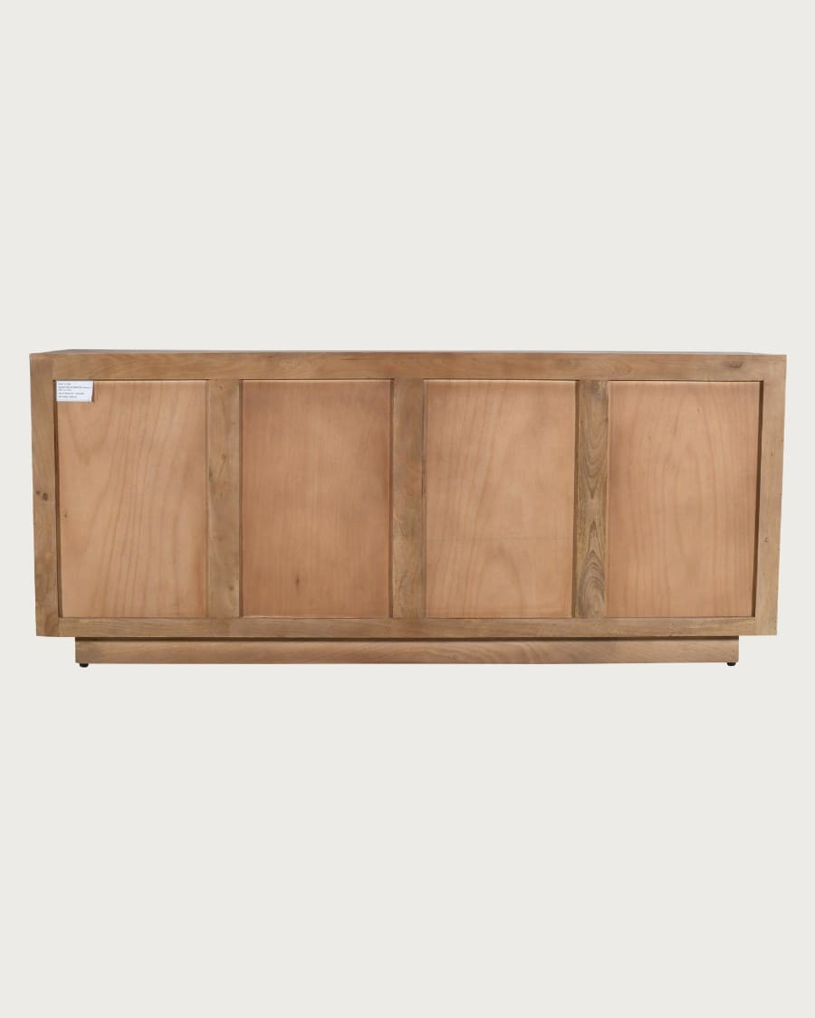 Lino - 4-door sideboard in solid mango wood, 190 cm