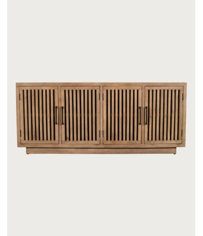 Buffet 4 portes en bois de manguier massif 190 cm