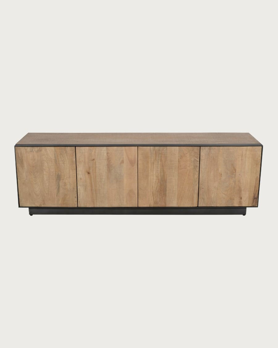 Koda – TV-Ständer aus Mangoholz und Metall, 180 cm