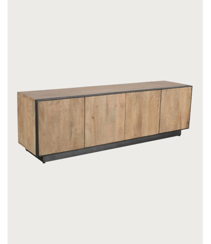 Koda - Mango wood and metal TV stand, 180 cm