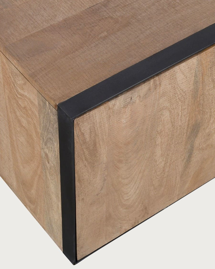 Koda - Mango wood and metal TV stand, 180 cm