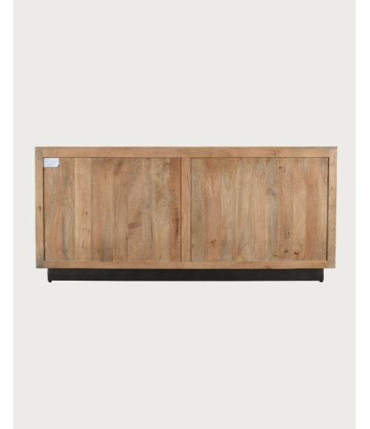 Koda - Credenza bassa a 4 ante in legno di mango e metallo