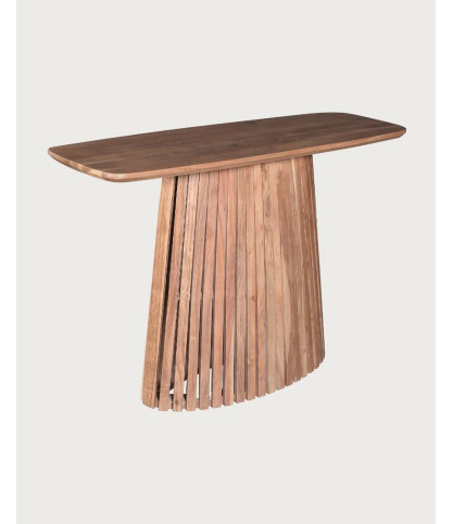 Tibo - Consolle progettata in legno massello di acacia.