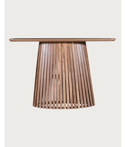Tibo - Consola de madera maciza de caoba