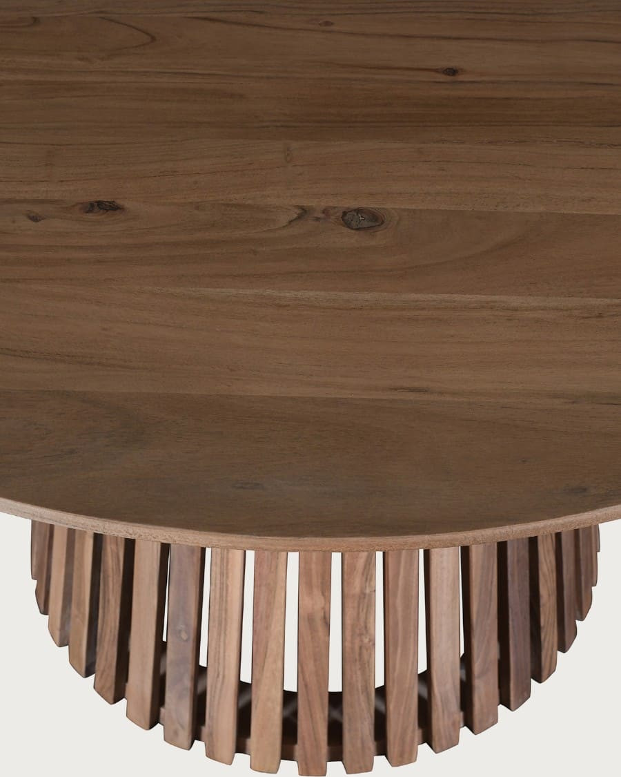 Tibo - Round acacia wood dining table