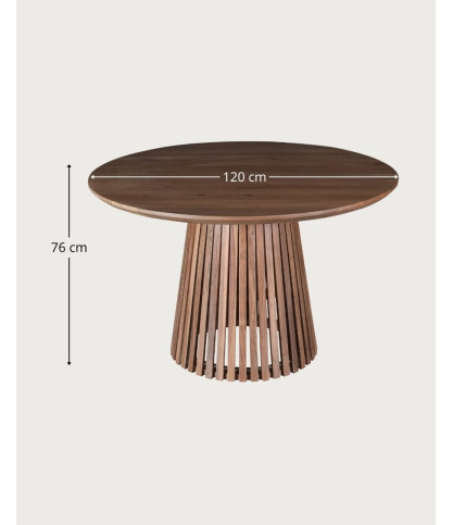 Tibo - Ronde eettafel van acaciahout