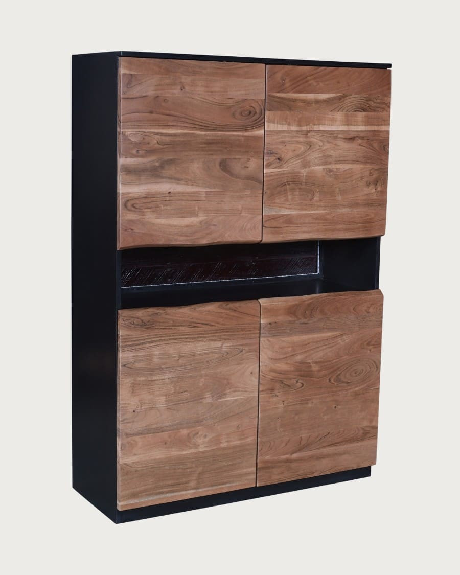 Axis - Dressoir van hoogwaardig acaciahout met LED-verlichting