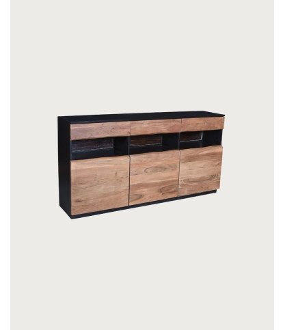 Axis - Dressoir van hoogwaardig acaciahout met LED verlichting