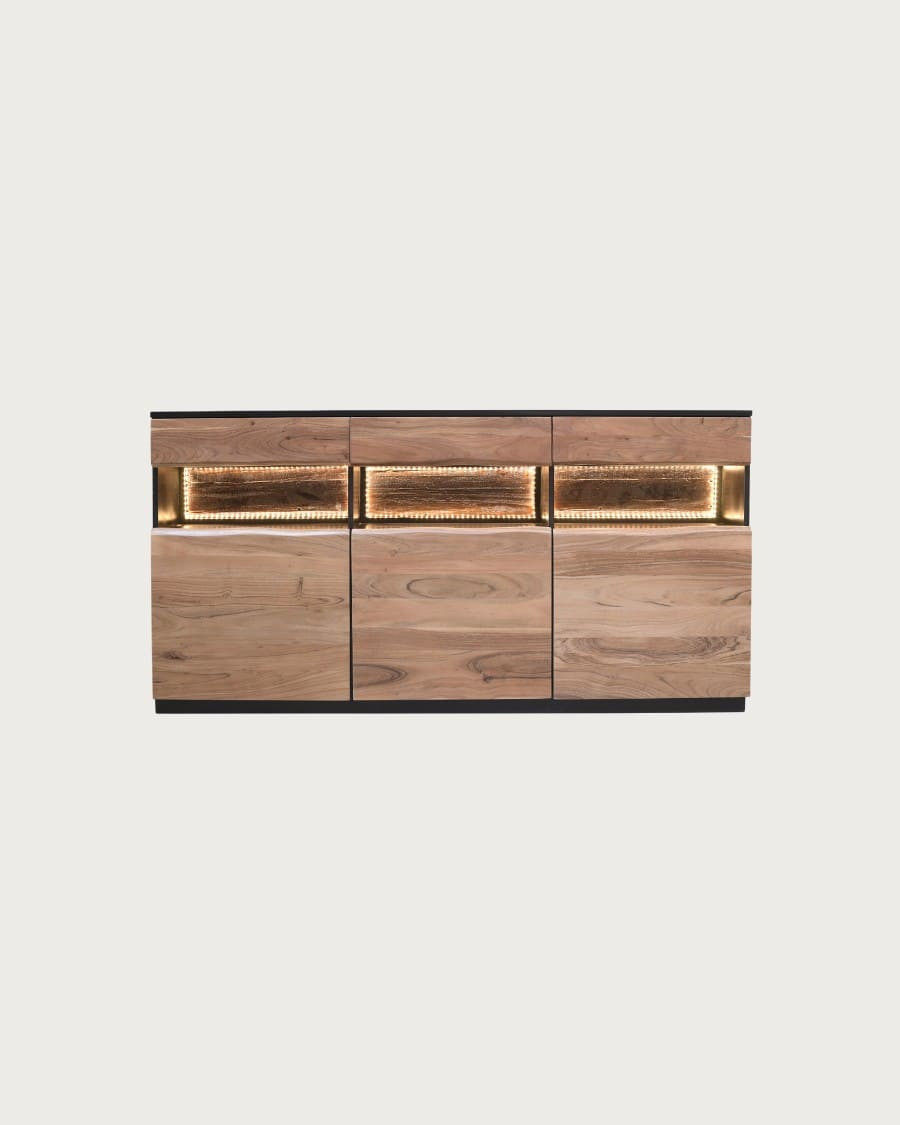 Axis - Dressoir van hoogwaardig acaciahout met LED verlichting