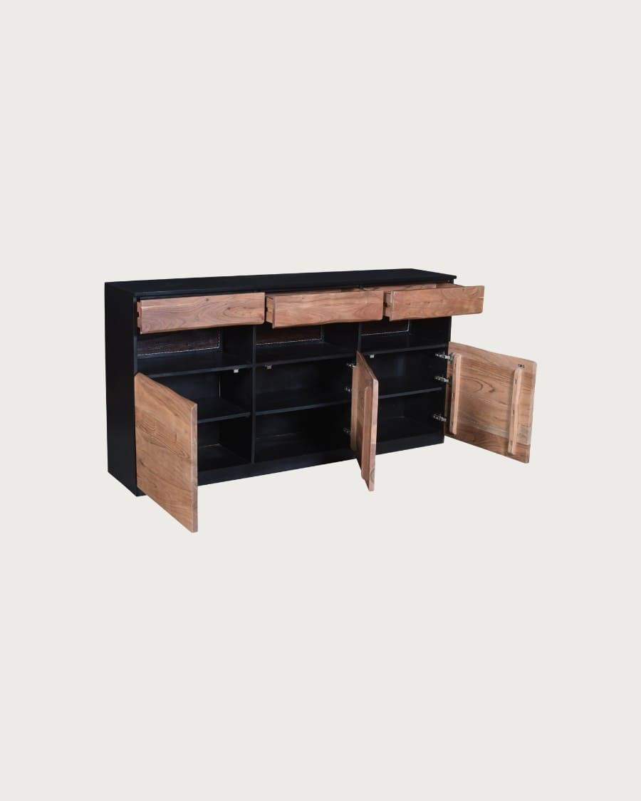 Axis - Dressoir van hoogwaardig acaciahout met LED verlichting