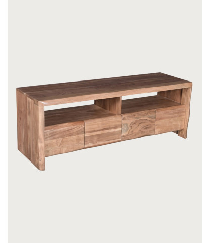 Ella - Meuble TV en bois d'acacia 140 cm