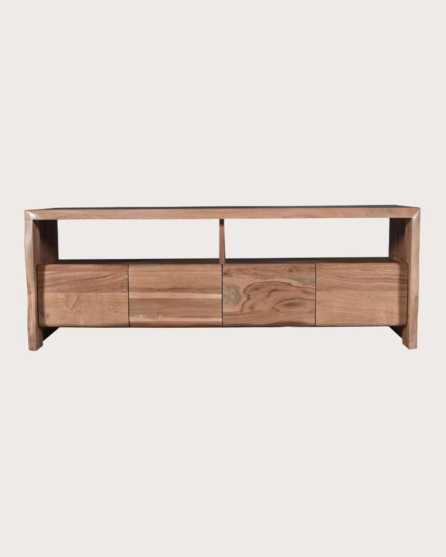 Ella - Tv meubel van acaciahout, 140 cm