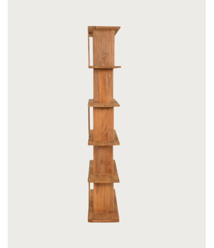 Mika - Bücherregal aus massivem Teakholz