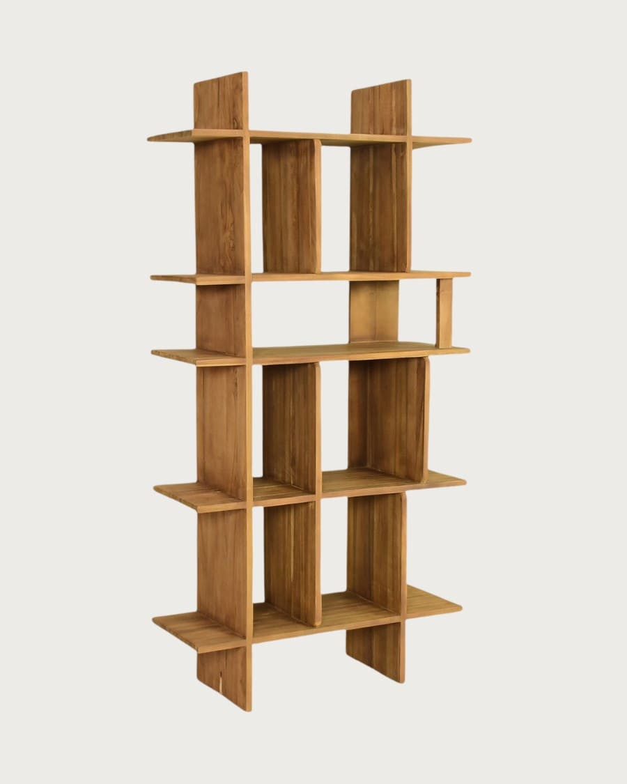 Riva - Solid teak bookcase