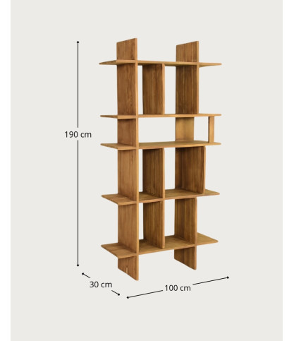Riva - Librería de teca maciza