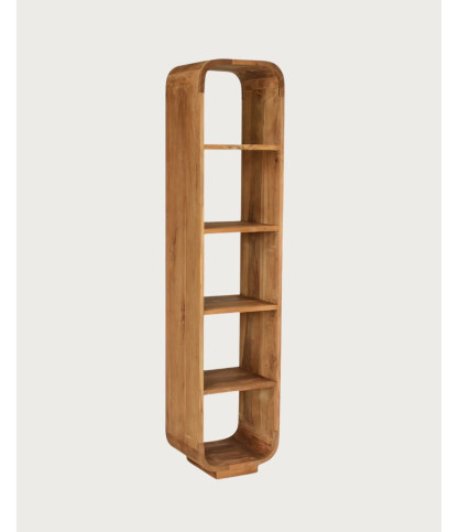 Tomo - Solid teak column shelf