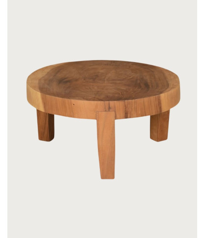 Olia - Ronde salontafel van massief teakhout