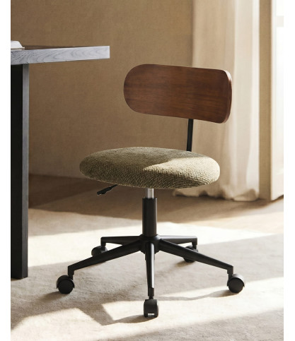 Vibo - Silla de oficina en tela y madera