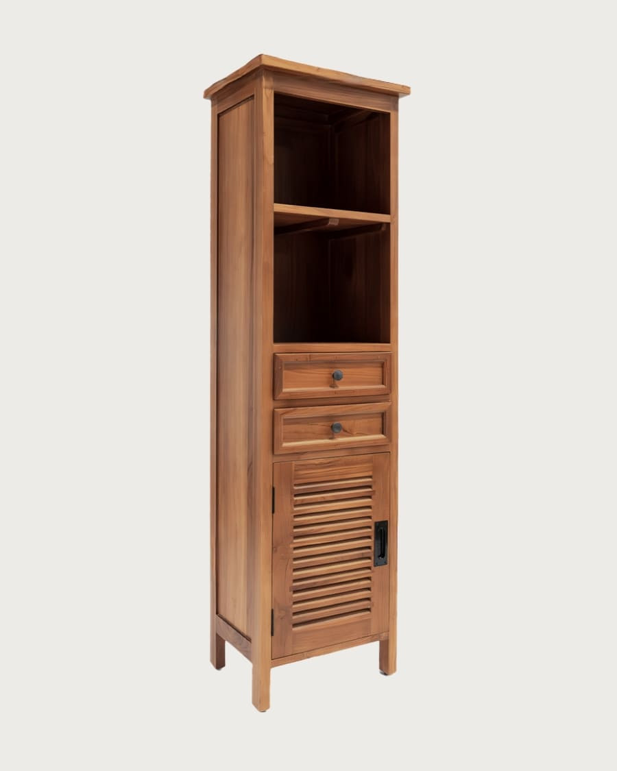 Voro - Badezimmersäule aus Teakholz