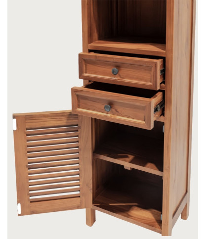 Voro - Badezimmersäule aus Teakholz