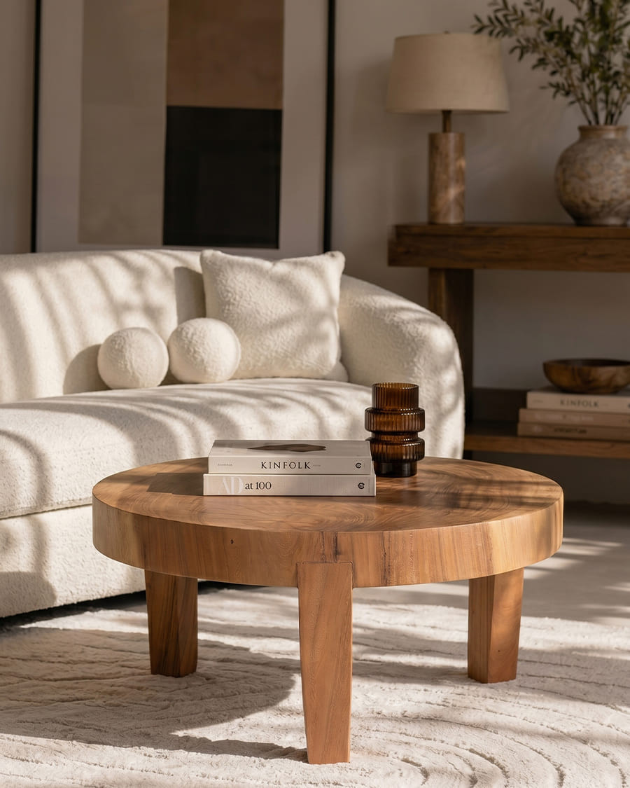Olia - Round coffee table...