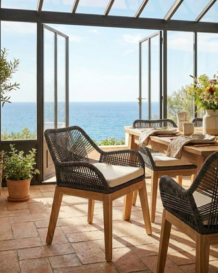 Santorini - Chaise en teck...