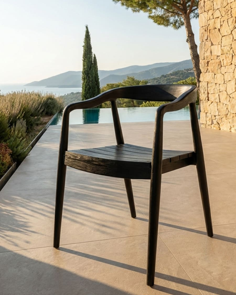 Ebony - Chaise en teck...