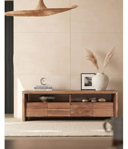 Tv-meubel van acaciahout, 160 cm