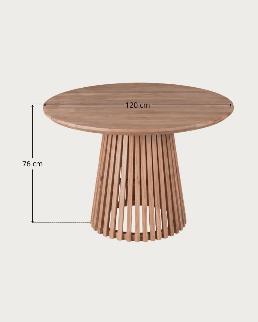Tibo - Ronde eettafel van acaciahout