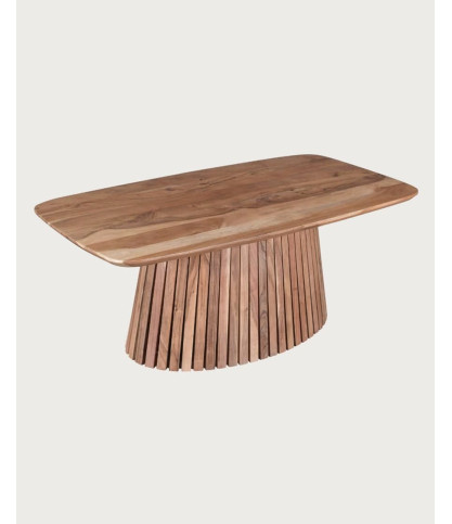Tibo - Ovale salontafel van massief acaciahout