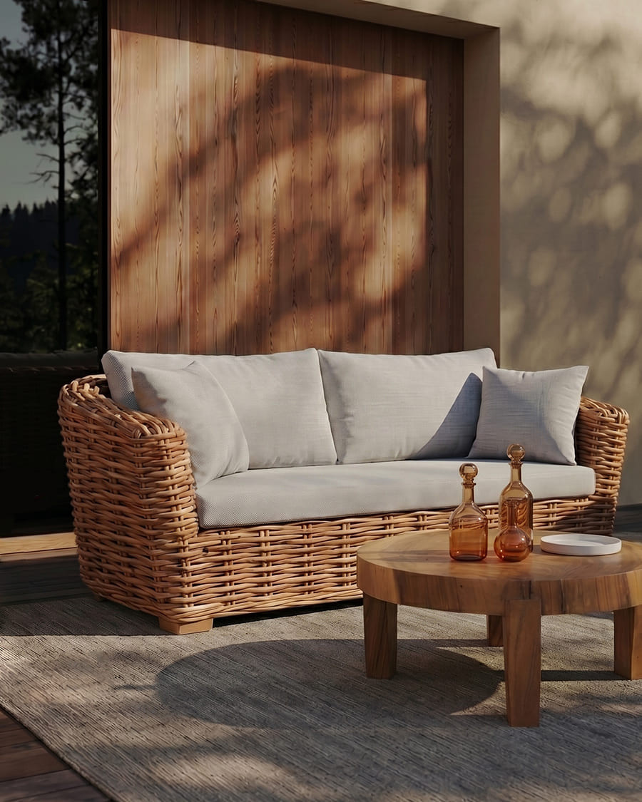 Ovéa - Gartenmöbel aus geflochtenem Rattan