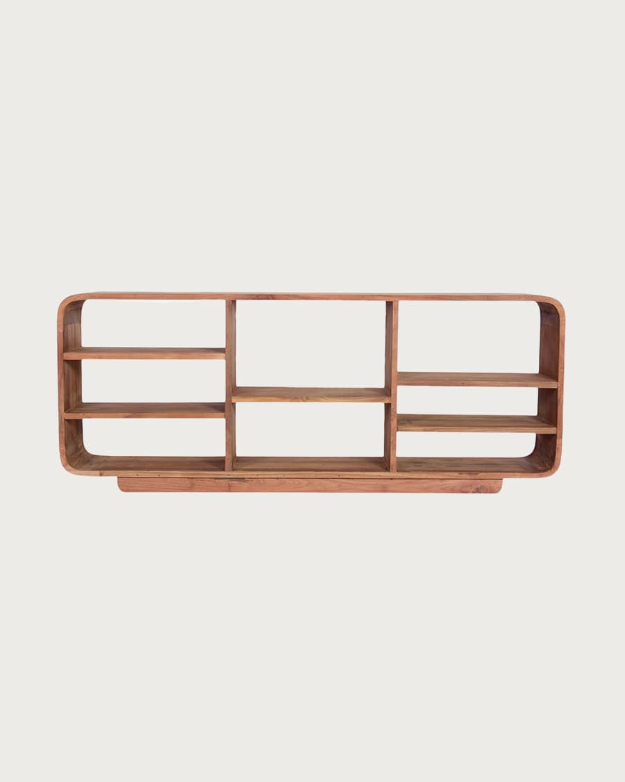 Tomo - Low shelf in solid teak