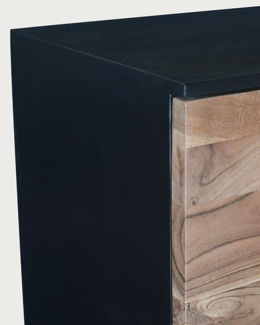 Leo - Dressoir van hoogwaardig acaciahout met LED-verlichting