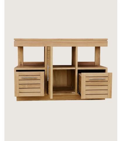Oasis - Waschtischunterschrank aus massivem Teakholz, 120 cm