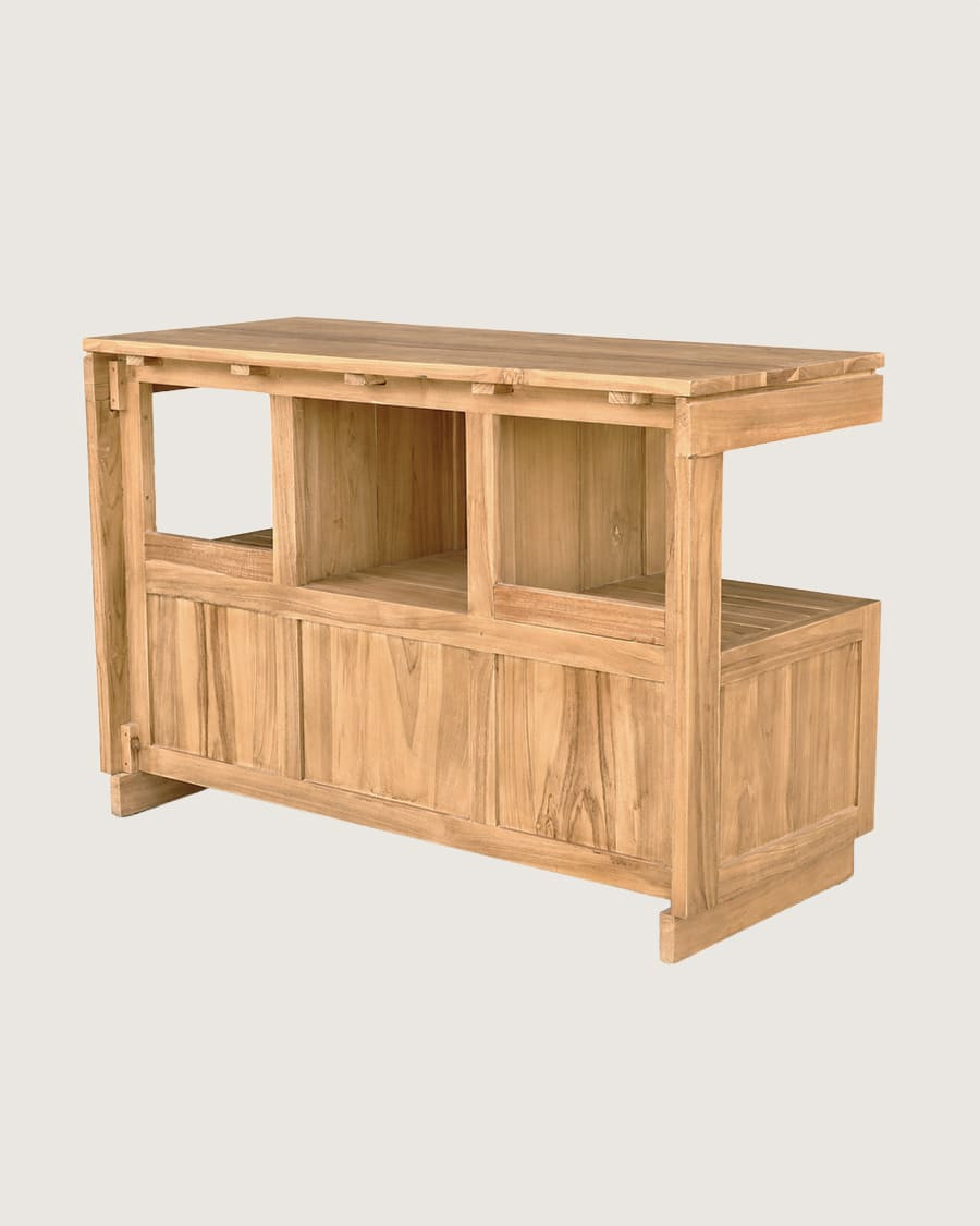 Oasis - Mueble de baño de teca maciza de 120 cm