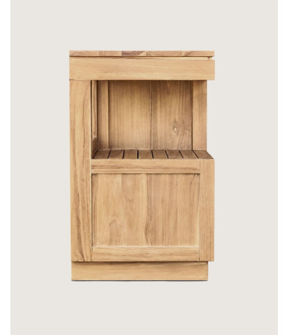 Oasis - Mueble de baño de teca maciza de 120 cm