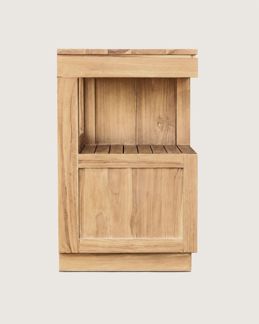 Oasis - Mueble de baño de teca maciza de 120 cm
