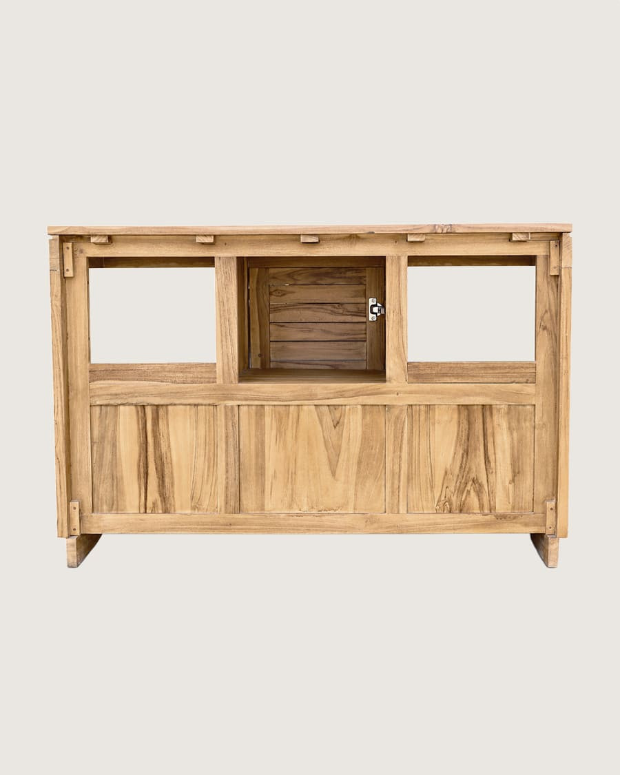 Oasis - Mueble de baño de teca maciza de 120 cm