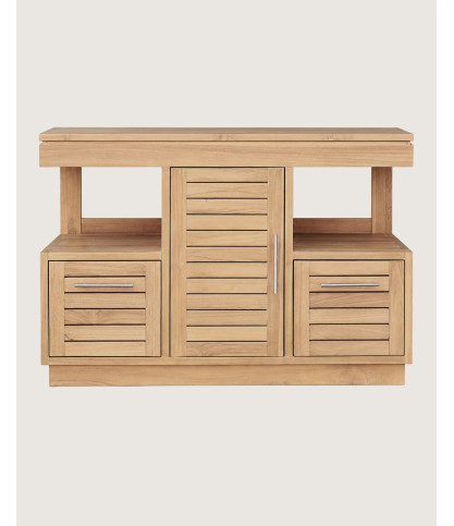 Oasis - Mueble de baño de teca maciza de 120 cm