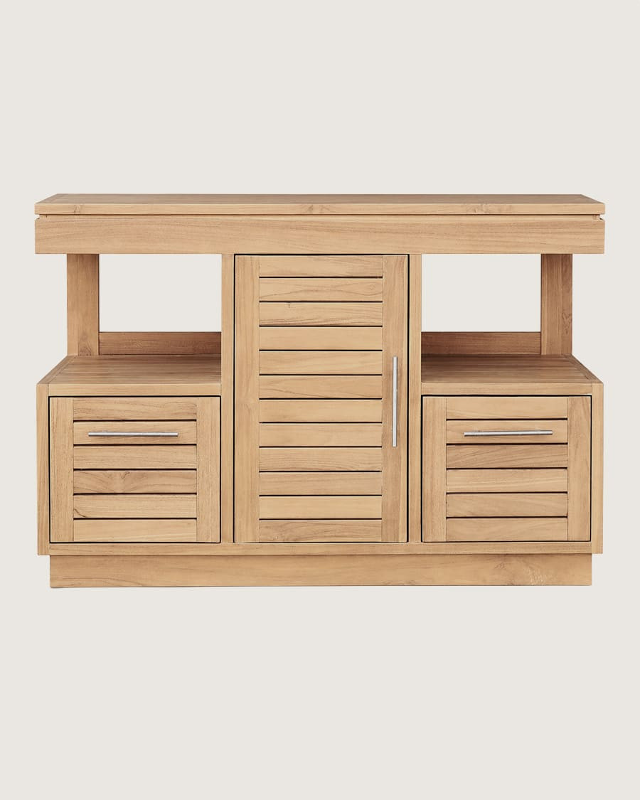 Oasis - Waschtischunterschrank aus massivem Teakholz, 120 cm